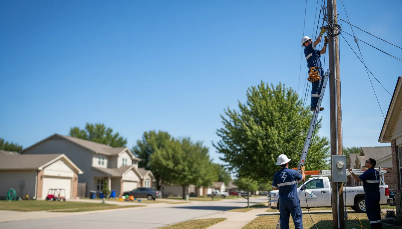 Residential electrician providing installation services in Milton, GA